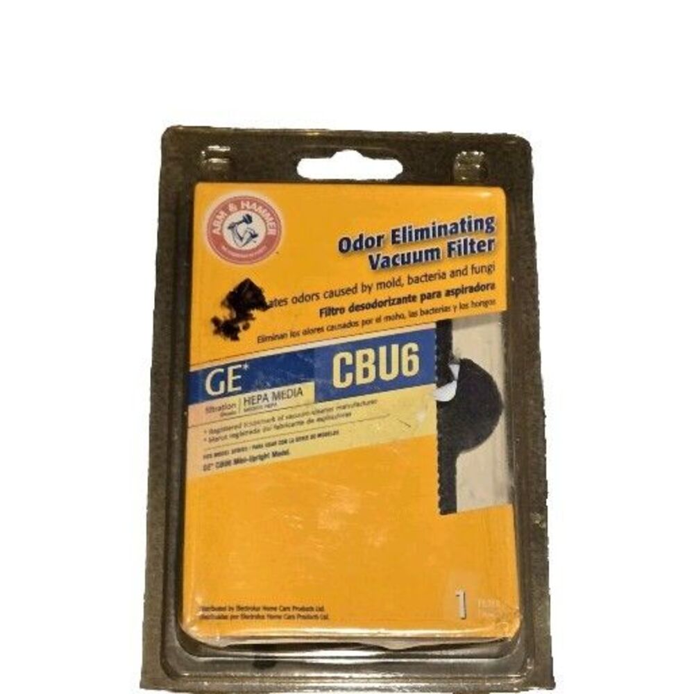 Arm & Hammer Odor Eliminating HEPA Vacuum Filter GE CBU6  63578